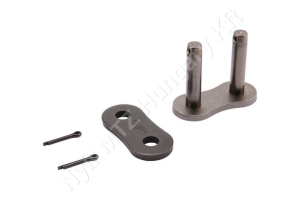 Összekötő láncszem ASA 120-1 egysoros (simplex) 1-1/2″ (38,1 mm) osztás 1″ (25,4 mm) belső szélesség Ø22,23 mm görgő Ø11,11 mm csapszeg DIN 8188 folyóméter