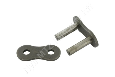 Összekötő láncszem ASA 120-1 egysoros (simplex) 1-1/2″ (38,1 mm) osztás 1″ (25,4 mm) belső szélesség Ø22,22 mm görgő Ø11,1 mm csapszeg DIN 8188_150462