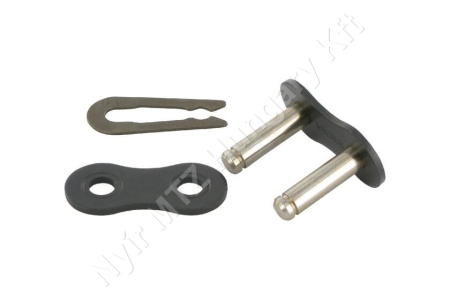 Összekötő láncszem 12B-1 egysoros (simplex) 3/4″ (19,05 mm) osztás 7/16″ (11,68 mm) belső szélesség Ø12,07 mm görgő Ø5,72 mm csapszeg DIN 8187_150472