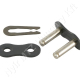 Összekötő láncszem 12B-1 egysoros (simplex) 3/4″ (19,05 mm) osztás 7/16″ (11,68 mm) belső szélesség Ø12,07 mm görgő Ø5,72 mm csapszeg DIN 8187