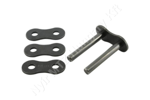 Összekötő láncszem 12B-2 kétsoros (duplex) 3/4″ (19,05 mm) osztás 7/16″ (11,68 mm) belső szélesség Ø12,07 mm görgő Ø5,72 mm csapszeg DIN 8187