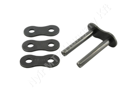 Összekötő láncszem 12B-2 kétsoros (duplex) 3/4″ (19,05 mm) osztás 7/16″ (11,68 mm) belső szélesség Ø12,07 mm görgő Ø5,72 mm csapszeg DIN 8187_150482