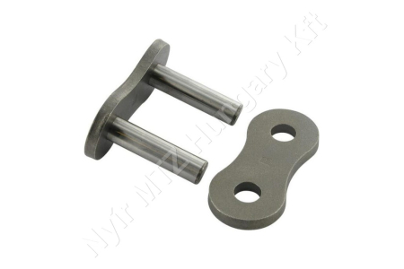 Összekötő láncszem egysoros (simplex) 1-3/4″ (44,45 mm) osztás 25,22 mm belső szélesség Ø25,4 mm görgő Ø12,7 mm csapszeg DIN 8188_150488