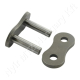 Összekötő láncszem egysoros (simplex) 1-3/4″ (44,45 mm) osztás 25,22 mm belső szélesség Ø25,4 mm görgő Ø12,7 mm csapszeg DIN 8188