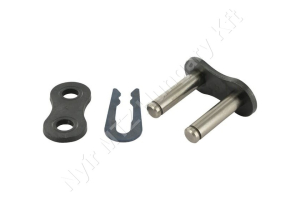 Összekötő láncszem 16B-1 egysoros (simplex) 1″ (25,4 mm) osztás 17,02 mm belső szélesség Ø15,88 mm görgő Ø8,28 mm csapszeg DIN 8187