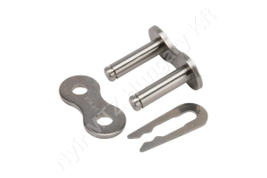Összekötő láncszem 16B-1 egysoros (simplex) 1″ (25,4 mm) osztás 17,02 mm belső szélesség Ø15,88 mm görgő Ø8,28 mm csapszeg DIN 8187 rozsdamentes acél