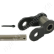 Összekötő láncszem 16B-1 egysoros (simplex) 1″ (25,4 mm) osztás 17,02 mm belső szélesség Ø15,88 mm görgő Ø8,28 mm csapszeg DIN 8187