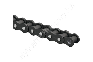 Görgőslánc 16B-1 egysoros (simplex) 1″ (25,4 mm) osztás 17,02 mm belső szélesség DIN 8187 folyóméter