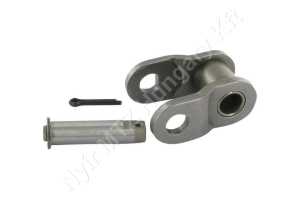 Összekötő láncszem 24B-1 egysoros (simplex) 1-1/2″ (38,1 mm) osztás 1″ (25,4 mm) belső szélesség Ø25,4 mm görgő Ø14,63 mm csapszeg DIN 8187