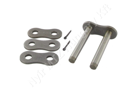 Összekötő láncszem 24B-2 kétsoros (duplex) 1-1/2″ (38,1 mm) osztás 1″ (25,4 mm) belső szélesség Ø25,4 mm görgő Ø14,63 mm csapszeg DIN 8187_150522