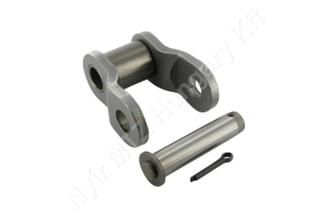 Összekötő láncszem 28B-1 egysoros (simplex) 1-3/4″ (44,45 mm) osztás 1-1/4″ (30,99 mm) belső szélesség Ø27,94 mm görgő Ø15,9 mm csapszeg DIN 8187