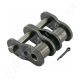 Összekötő láncszem ASA 50-2 (10A-2) kétsoros (duplex) 5/8″ (15,875 mm) osztás 9,53 mm belső szélesség Ø10,16 mm görgő Ø5,09 mm csapszeg DIN 8188