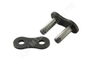 Összekötő láncszem ASA 50-1 egysoros (simplex) 5/8″ (15,875 mm) osztás 9,53 mm belső szélesség Ø10,16 mm görgő Ø5,08 mm csapszeg DIN 8188