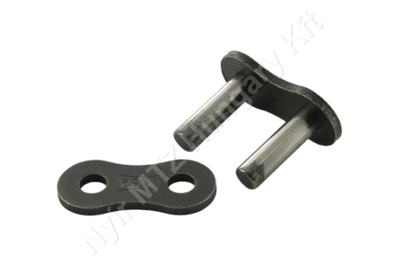 Összekötő láncszem ASA 50-1 egysoros (simplex) 5/8″ (15,875 mm) osztás 9,53 mm belső szélesség Ø10,16 mm görgő Ø5,08 mm csapszeg DIN 8188_150542
