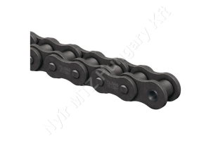 Görgőslánc ASA 60-1 (12AH-1) egysoros (simplex) 3/4″ (19,05 mm) osztás 12,7 mm belső szélesség DIN 8188 3,05 m