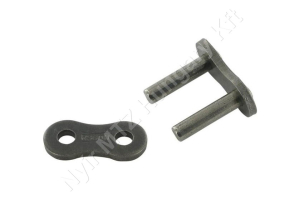 Összekötő láncszem egysoros (simplex) 3/4″ (19,05 mm) osztás 12,7 mm belső szélesség Ø11,9 mm görgő Ø5,94 mm csapszeg DIN 8188