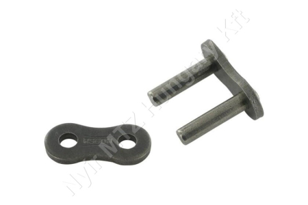 Összekötő láncszem egysoros (simplex) 3/4″ (19,05 mm) osztás 12,7 mm belső szélesség Ø11,9 mm görgő Ø5,94 mm csapszeg DIN 8188_150547