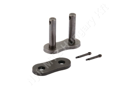 Összekötő láncszem ASA 60-1 egysoros (simplex) 3/4″ (19,05 mm) osztás 12,7 mm belső szélesség Ø11,91 mm görgő Ø5,96 mm csapszeg DIN 8188 folyóméter_150554