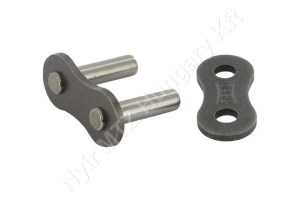 Összekötő láncszem ASA 60-1 egysoros (simplex) 3/4″ (19,05 mm) osztás 12,7 mm belső szélesség Ø11,9 mm görgő Ø5,94 mm csapszeg DIN 8188