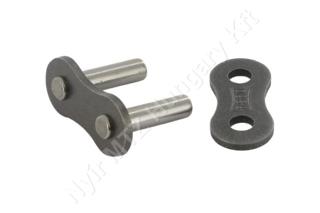 Összekötő láncszem ASA 60-1 egysoros (simplex) 3/4″ (19,05 mm) osztás 12,7 mm belső szélesség Ø11,9 mm görgő Ø5,94 mm csapszeg DIN 8188_150556