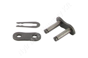 Összekötő láncszem ASA 60-1 egysoros (simplex) 3/4″ (19,05 mm) osztás 12,7 mm belső szélesség Ø11,9 mm görgő Ø5,94 mm csapszeg DIN 8188 3,05 m