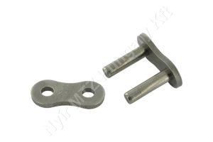 Összekötő láncszem egysoros (simplex) 1″ (25,4 mm) osztás 15,88 mm belső szélesség Ø15,88 mm görgő Ø7,92 mm csapszeg DIN 8188