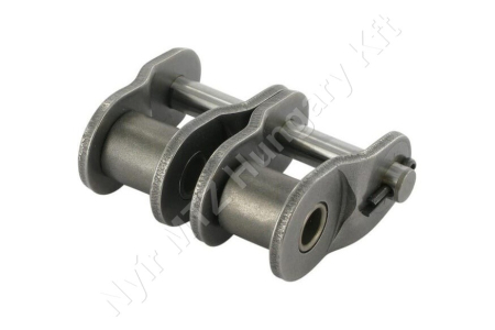 Összekötő láncszem ASA 80-2 (16A-2) kétsoros (duplex) 1″ (25,4 mm) osztás 15,88 mm belső szélesség Ø15,88 mm görgő Ø7,94 mm csapszeg DIN 8188_150566