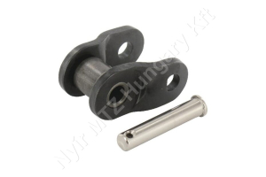 Összekötő láncszem ASA 60-1 egysoros (simplex) 3/4″ (19,05 mm) osztás 12,28 mm belső szélesség Ø11,91 mm görgő Ø5,96 mm csapszeg DIN 8188