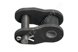 Összekötő láncszem ASA 80-1 egysoros (simplex) 1″ (25,4 mm) osztás 15,48 mm belső szélesség Ø15,88 mm görgő Ø7,94 mm csapszeg DIN 8188
