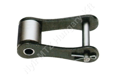 Összekötő láncszem egysoros (simplex) 41,4 mm osztás 22,23 mm belső szélesség Ø15,24 mm görgő Ø5,72 mm csapszeg DIN 8189_150598 Összekötő láncszem egysoros (simplex) 41,4 mm osztás 22,23 mm belső szélesség Ø15,24 mm görgő Ø5,72 mm csapszeg DIN 8189_150598