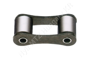 Belső láncszem egysoros (simplex) 41,4 mm osztás 22,23 mm belső szélesség Ø17,78 mm görgő Ø5,72 mm csapszeg DIN 8189