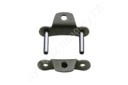 Külső láncszem menesztővel egysoros (simplex) 41,4 mm osztás 22,23 mm belső szélesség Ø17,9 mm görgő Ø8,22 mm csapszeg DIN 8189_150620 Külső láncszem menesztővel egysoros (simplex) 41,4 mm osztás 22,23 mm belső szélesség Ø17,9 mm görgő Ø8,22 mm csapszeg DIN 8189_150620