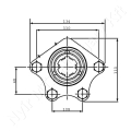 Hidraulika szivattyú előtétcsapágy 73x73 mm 1-3/8″ külső tengely 30 Nm Casappa_171107
