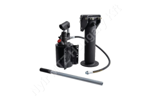 Emelő munkahenger kézi szivattyúval 5,7 t löket=250 mm szár Ø85 mm D=100 mm