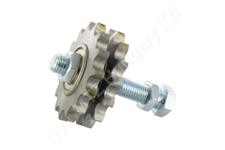 Láncfeszítő kerék 12B-2 duplex 3/4″-11,68 mm z=15 furat Ø20 mm M20 C45 acél_153169