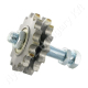 Láncfeszítő kerék 12B-2 duplex 3/4″-11,68 mm z=15 furat Ø20 mm M20 C45 acél