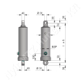 Teleszkópos munkahenger löket=1130 mm D=124 mm 11 t Di Natale-Bertelli_164167