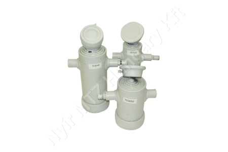 Teleszkópos munkahenger golyóval és csapágycsészével 2-szakasz löket=695 mm szakaszátmérők 88/107 mm D=124 mm L=520 mm Di Natale-Bertelli_164248
