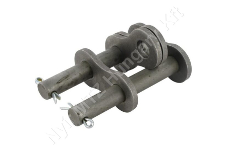 Összekötő láncszem 24B-2 kétsoros (duplex) 1-1/2″ (38,1 mm) osztás 1″ (25,4 mm) belső szélesség Ø25,4 mm görgő Ø14,63 mm csapszeg DIN 8187_150630 Összekötő láncszem 24B-2 kétsoros (duplex) 1-1/2″ (38,1 mm) osztás 1″ (25,4 mm) belső szélesség Ø25,4 mm görgő Ø14,63 mm csapszeg DIN 8187_150630