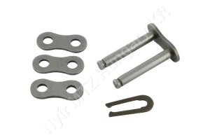Összekötő láncszem 08B-2 kétsoros (duplex) 1/2″ (12,7 mm) osztás 5/16″ (7,75 mm) belső szélesség Ø8,51 mm görgő Ø4,45 mm csapszeg DIN 8187