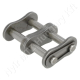 Összekötő láncszem ASA 60-2 (12A-2) kétsoros (duplex) 3/4″ (19,05 mm) osztás 12,57 mm belső szélesség Ø11,91 mm görgő Ø5,94 mm csapszeg DIN 8188