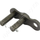Összekötő láncszem egysoros (simplex) 1-1/2″ (38,1 mm) osztás 1″ (25,4 mm) belső szélesség Ø25,4 mm görgő Ø14,63 mm csapszeg DIN 8187