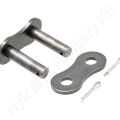 Összekötő láncszem egysoros (simplex) 1-1/4″ (31,75 mm) osztás 3/4″ (19,56 mm) belső szélesség Ø19,05 mm görgő Ø10,19 mm csapszeg DIN 8187_150648
