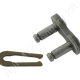 Összekötő láncszem egysoros (simplex) 1/2″ (12,7 mm) osztás 3/16″ (4,88 mm) belső szélesség Ø7,75 mm görgő Ø4,09 mm csapszeg DIN 8187