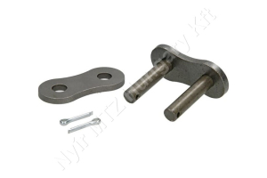 Összekötő láncszem ASA 140HE-1 egysoros (simplex) 1-3/4″ (44,45 mm) osztás 25,22 mm belső szélesség Ø25,4 mm görgő Ø12,7 mm csapszeg DIN 8188