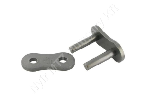 Összekötő láncszem ASA 160HE-1 egysoros (simplex) 2″ (50,8 mm) osztás 31,55 mm belső szélesség Ø28,58 mm görgő Ø14,27 mm csapszeg DIN 8188