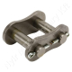 Összekötő láncszem egysoros (simplex) 2″ (50,8 mm) osztás 1-1/4″ (30,99 mm) belső szélesség Ø29,21 mm görgő Ø17,81 mm csapszeg DIN 8187