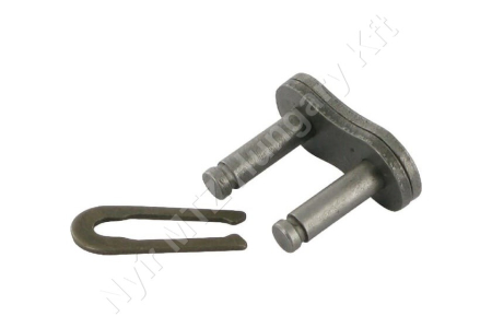 Összekötő láncszem ASA 40-1 egysoros (simplex) 1/2″ (12,7 mm) osztás 7,85 mm belső szélesség Ø7,95 mm görgő Ø3,96 mm csapszeg DIN 8188_150673 Összekötő láncszem ASA 40-1 egysoros (simplex) 1/2″ (12,7 mm) osztás 7,85 mm belső szélesség Ø7,95 mm görgő Ø3,96 mm csapszeg DIN 8188_150673