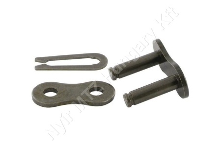 Összekötő láncszem ASA 60H-1 egysoros (simplex) 3/4″ (19,05 mm) osztás 12,57 mm belső szélesség Ø11,91 mm görgő Ø5,94 mm csapszeg DIN 8188_150678
