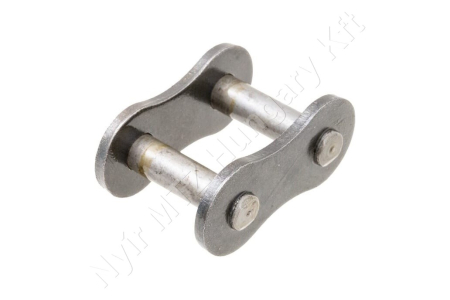 Összekötő láncszem ASA 80-1 egysoros (simplex) 1″ (25,4 mm) osztás 15,75 mm belső szélesség Ø15,88 mm görgő Ø7,92 mm csapszeg DIN 8188_150682